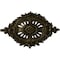 Ekena Millwork Antonio Ceiling Medallion, Hand-Painted Green Gold, 35 7/8"W x 22 1/2"H x 4 3/8"P CM35X22ANGGS - alternate 1